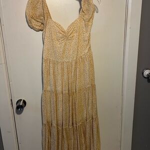 Billabong Yellow Floral Maxi Dress